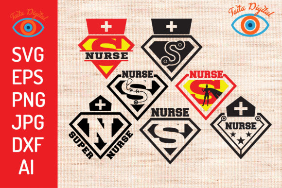 Hero Nurse Graphics: Branding Illustrations