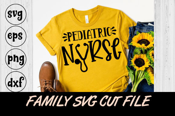 Nurse Pediatric Nurse SVG Design for Graphics and T-Shirt Designs