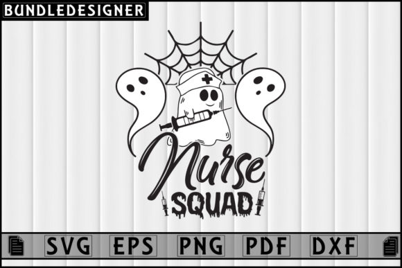 Nurse Squad Halloween Graphics & Print Templates