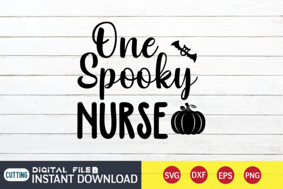 One Spooky Nurse Svg for Graphics and T-Shirt Designs